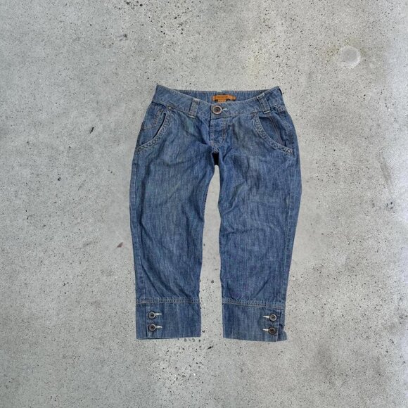 Vintage lowrise denim capris - Picture 1 of 7